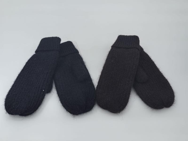 블랙·다크브라운 청키 니트 울 벙어리장갑 2팩 도매 겨울 액세서리 - ODM OEM service available