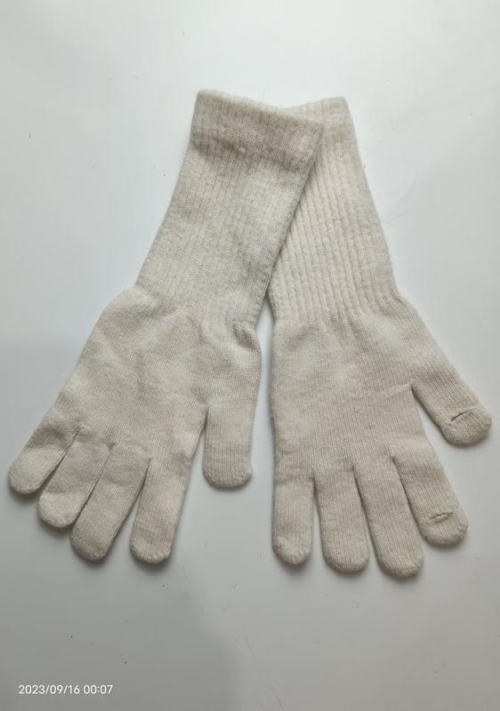 크림색 립 니트 울 혼방 풀핑거 겨울 장갑 도매 한 쌍 - wholesale price for Korea buyers